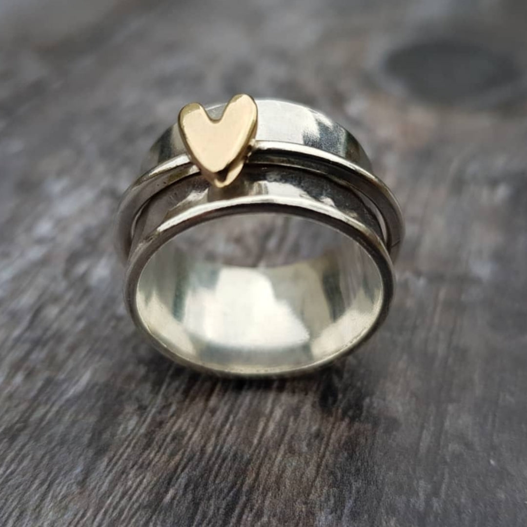 Mely Heart Ring in Gold