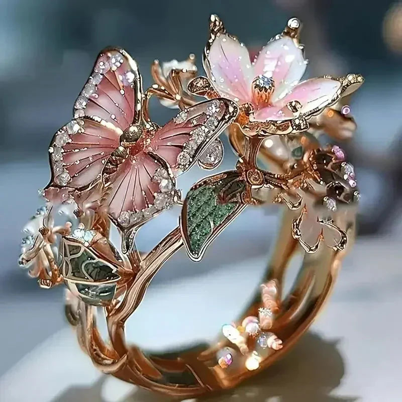 Radiant Butterfly Ring