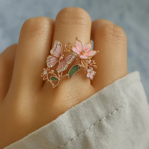 Radiant Butterfly Ring