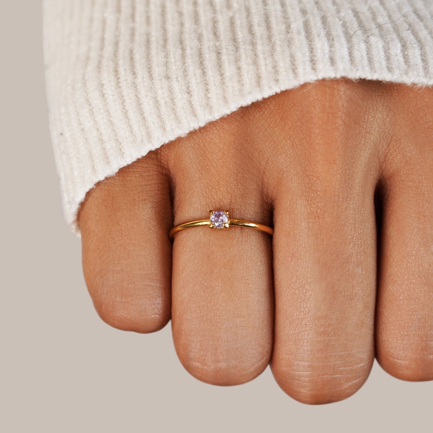 Birthstone Ring in Gold