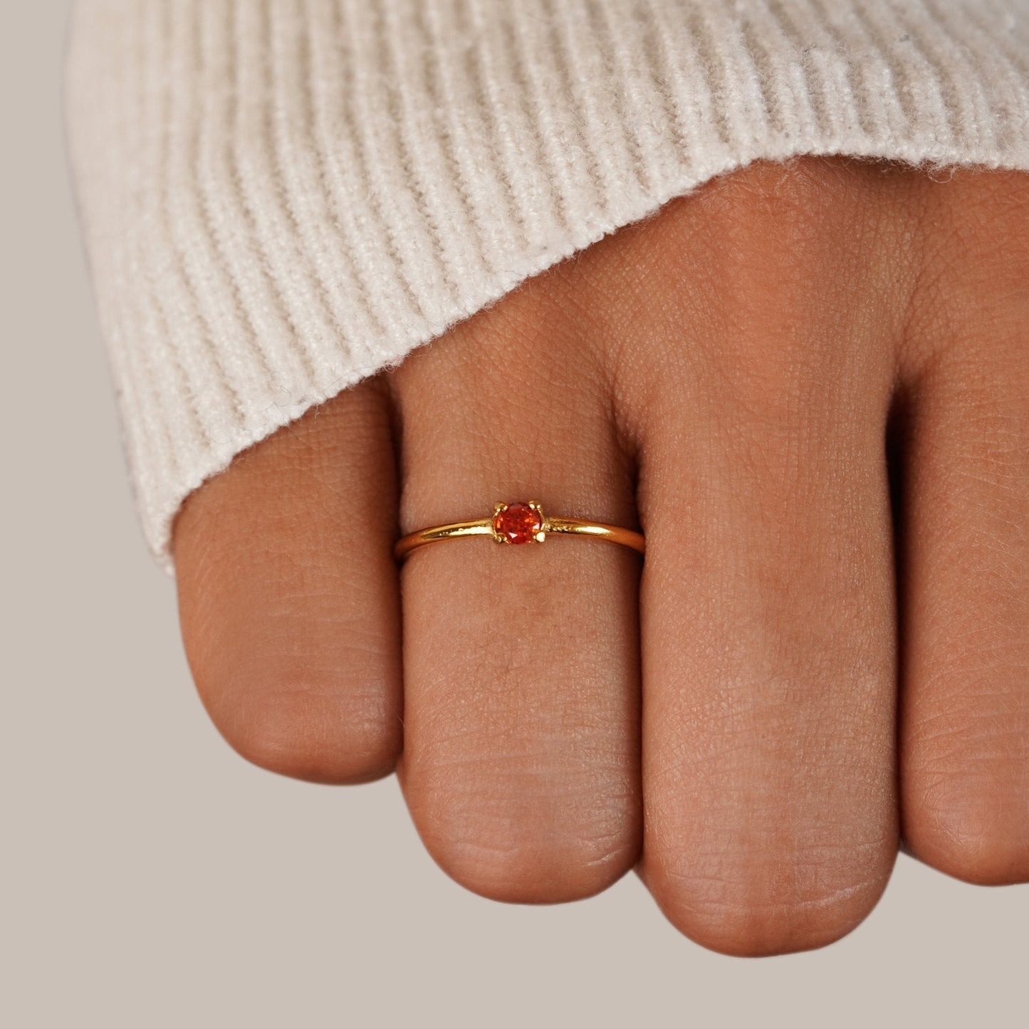 Birthstone Ring in Gold