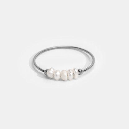 Classic Pearl Ring in Silver