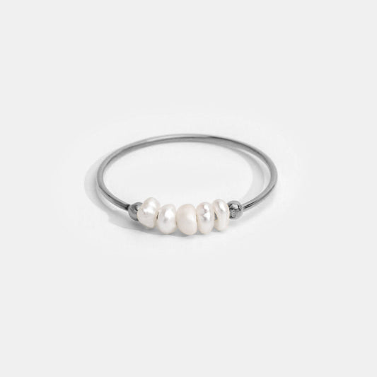 Classic Pearl Ring in Silver