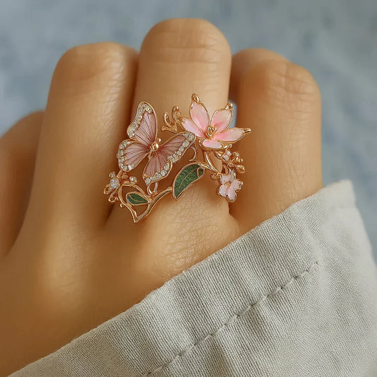 Radiant Butterfly Ring